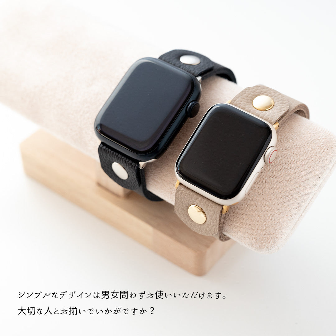 姫路レザー アップルウォッチ バンド シュリンクレザー ベルト ニッケルフリー