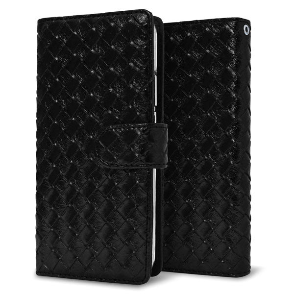 BASIO active2 SHG12 au メッシュ風 手帳型ケース 耐衝撃