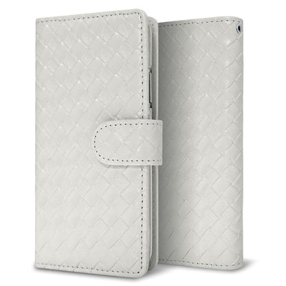 Xperia 5 V SOG12 au メッシュ風 手帳型ケース 耐衝撃