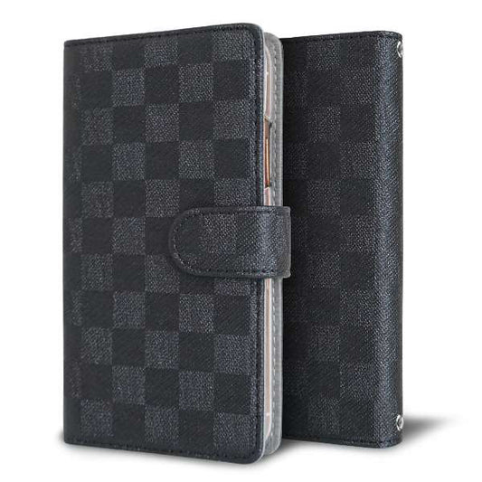 AQUOS ZETA SH-04H docomo クリアプリントブラックタイプ 手帳型ケース