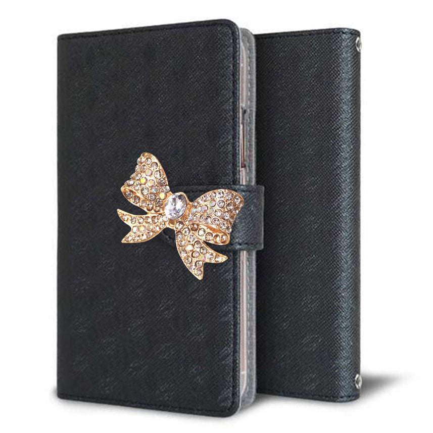 Galaxy A20 SC-02M docomo クリアプリントブラックタイプ 手帳型ケース