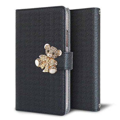 HUAWEI P30 Pro HW-02L docomo クリアプリントブラックタイプ 手帳型ケース