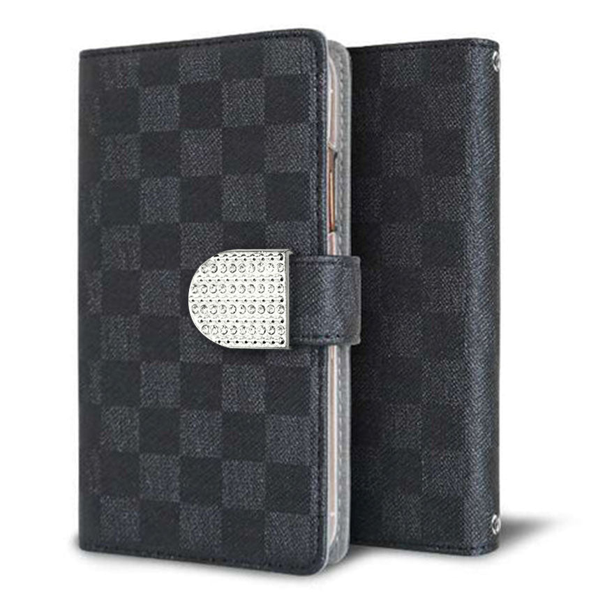 Xperia 5 901SO SoftBank クリアプリントブラックタイプ 手帳型ケース