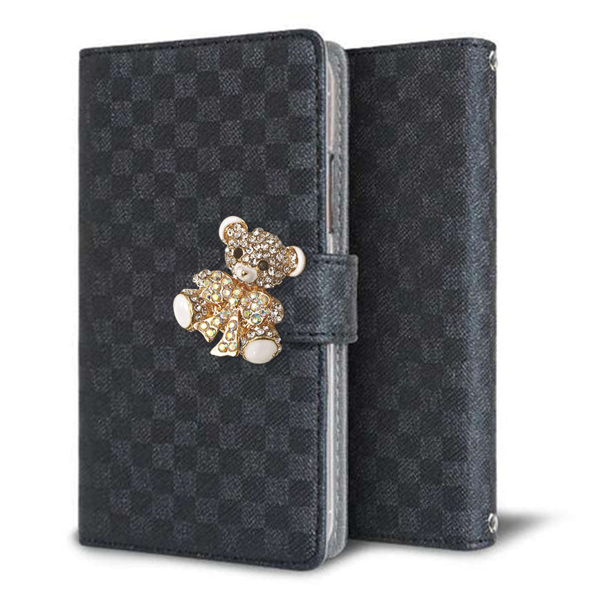 AQUOS R8 pro A301SH SoftBank クリアプリントブラックタイプ 手帳型ケース