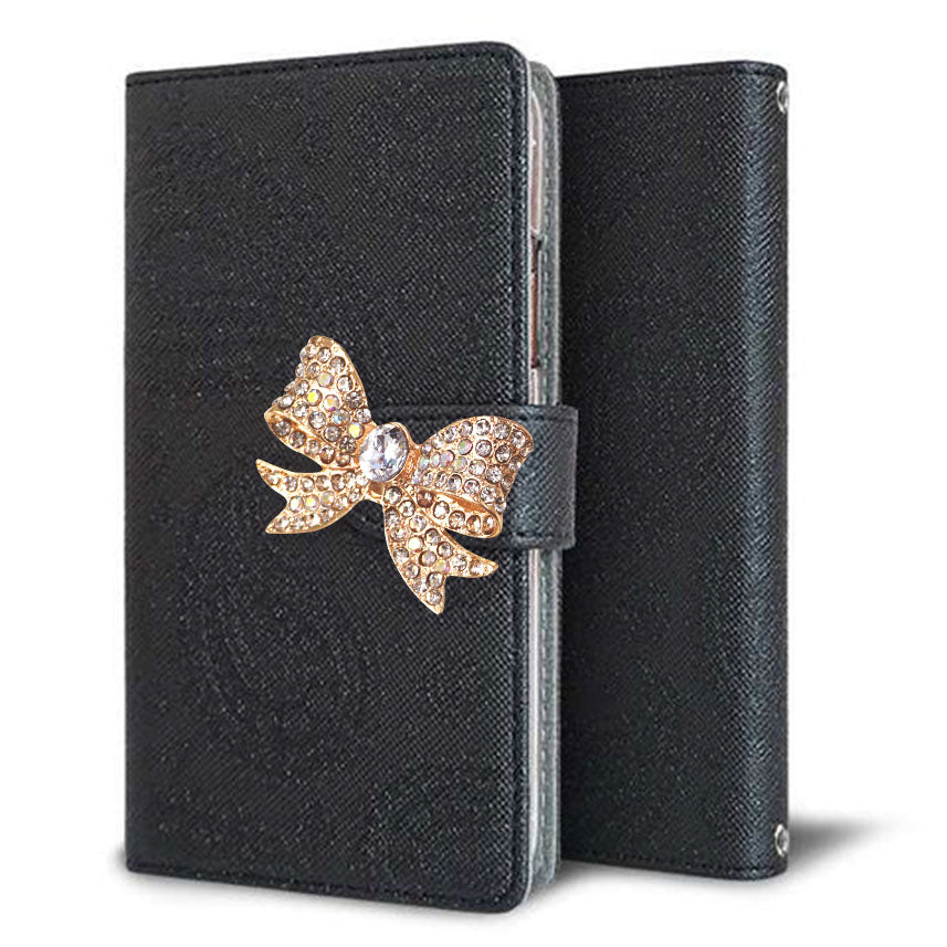 Galaxy A41 SC-41A docomo クリアプリントブラックタイプ 手帳型ケース