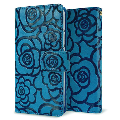 AQUOS sense9 A405SH SoftBank Rose（ローズ）バラ模様 手帳型ケース 耐衝撃