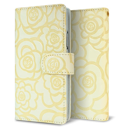 AQUOS sense10 SH-53F docomo Rose（ローズ）バラ模様 手帳型ケース 耐衝撃