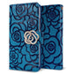 AQUOS wish A104SH Y!mobile Rose（ローズ）バラ模様 手帳型ケース 耐衝撃