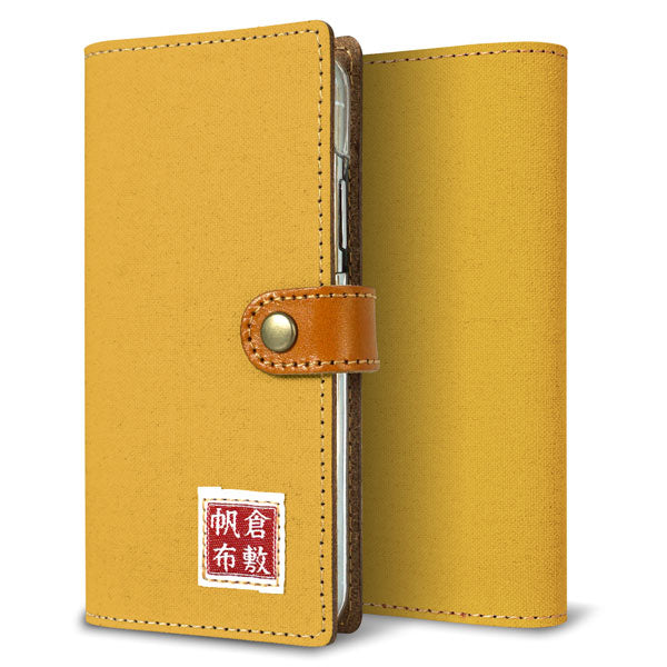 AQUOS wish4 SH-52E docomo 倉敷帆布×本革仕立て 手帳型ケース 耐衝撃