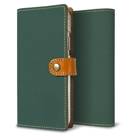 LG VELVET L-52A docomo 倉敷帆布×本革仕立て 手帳型ケース 耐衝撃