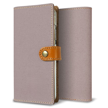 Xperia XZ1 Compact SO-02K docomo 倉敷帆布×本革仕立て 手帳型ケース 耐衝撃