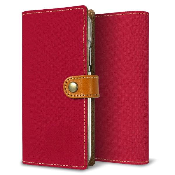 AQUOS R10 SH-M31 倉敷帆布×本革仕立て 手帳型ケース 耐衝撃