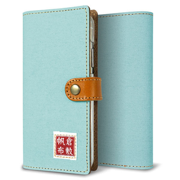 AQUOS wish4 SH-52E docomo 倉敷帆布×本革仕立て 手帳型ケース 耐衝撃