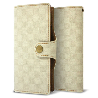 nubia S2R Z6305R 楽天モバイル フィオレッティ 市松模様 ベルト一体型 手帳型ケース 耐衝撃