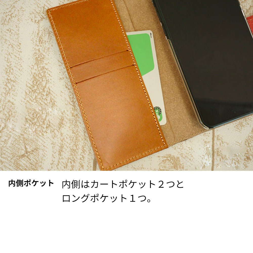 OPPO Reno13 A OPG05 UQ mobile グレンチェック＆イタリアンレザー手帳型ケース 耐衝撃