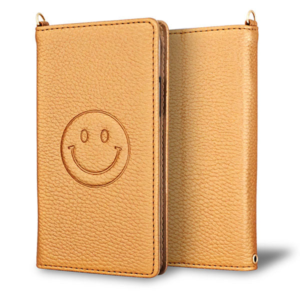 BASIO active2 SHG12 au スマホケース 手帳型 ニコちゃん 耐衝撃