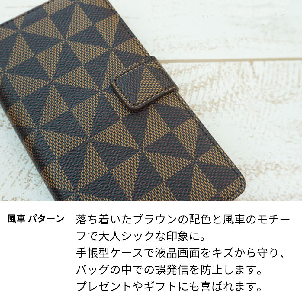 arrows We2 FCG02 au スマホケース 手帳型 多機種対応 風車 パターン 耐衝撃