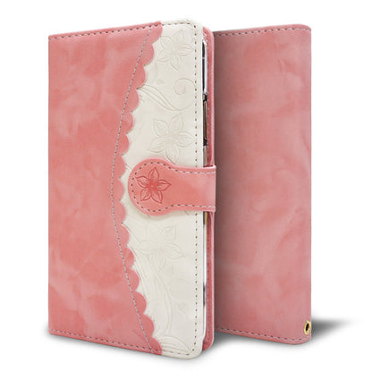 iPhone17e スマホケース 手帳型 フラワー 花 素押し スタンド付き 耐衝撃