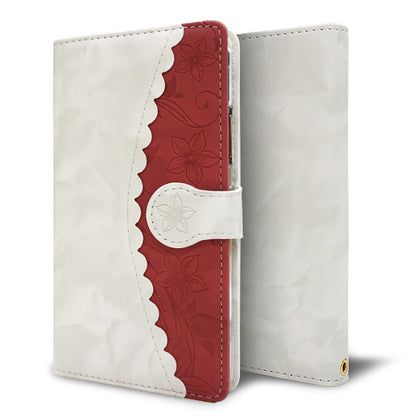 AQUOS sense10 SH-53F docomo スマホケース 手帳型 フラワー 花 素押し スタンド付き 耐衝撃