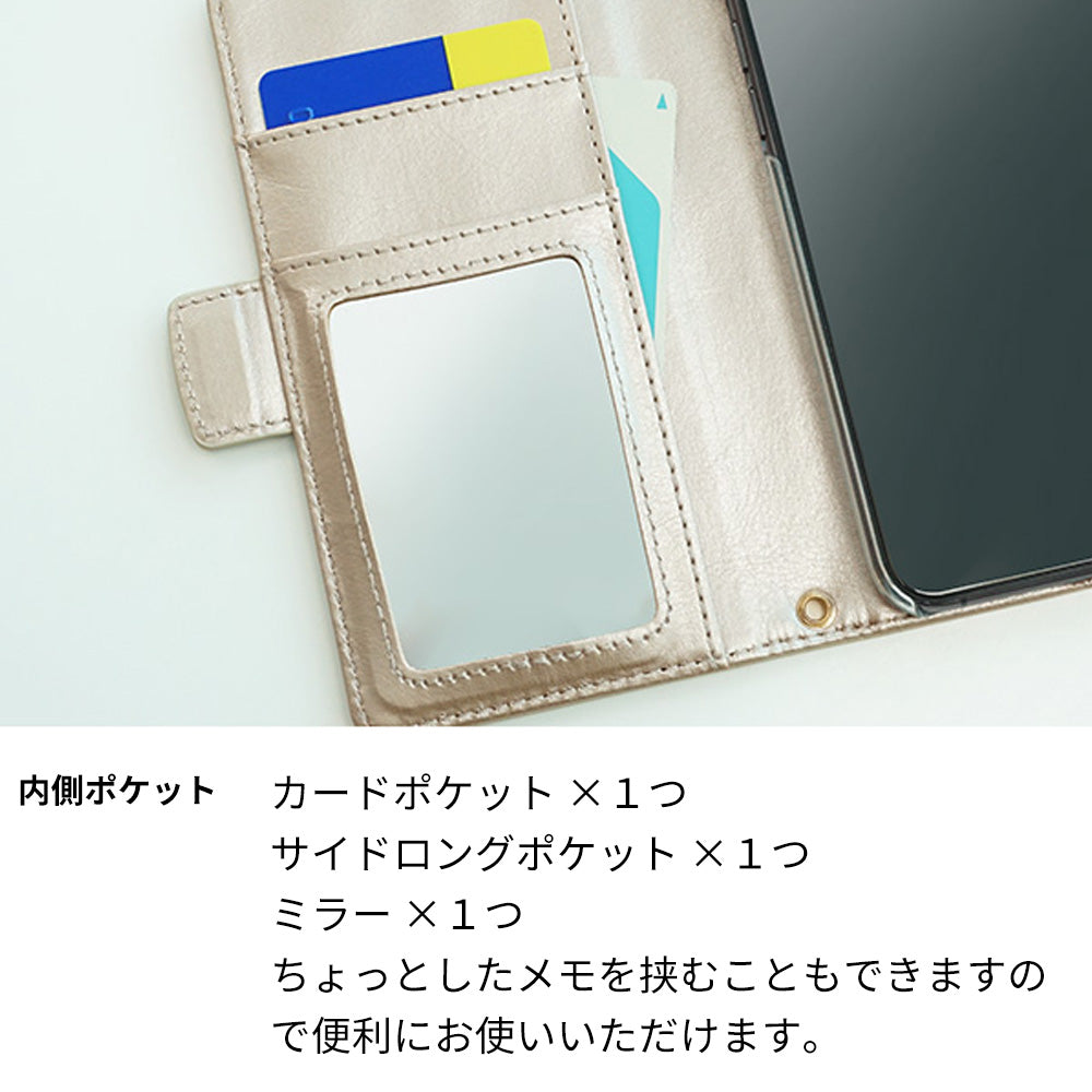 iPhone7 スマホケース 手帳型 くすみカラー ミラー スタンド機能付