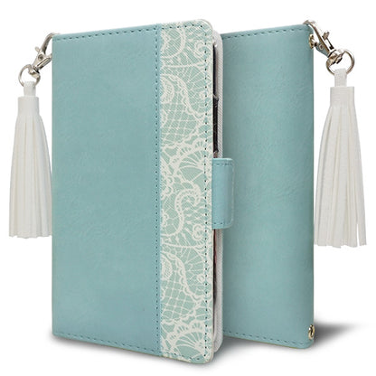 iPhone Air スマホケース 手帳型 バイカラー レース スタンド機能付 耐衝撃