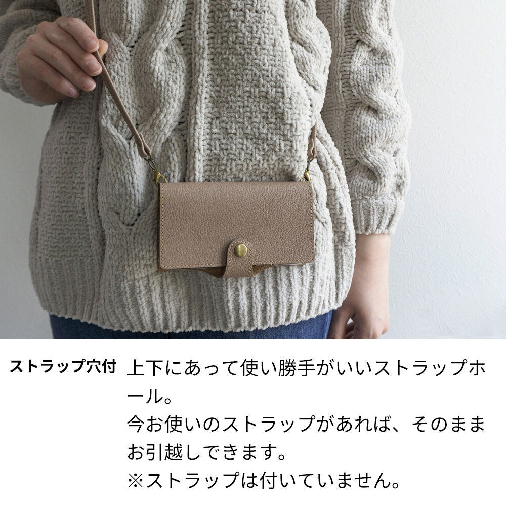 らくらくスマートフォン a A401FC  Y!mobile スマホケース 手帳型 ナチュラルカラー 本革 姫路レザー シュリンクレザー 耐衝撃