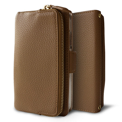 BASIO active SHG09 au 財布付きスマホケース セパレート Simple ポーチ付き 耐衝撃