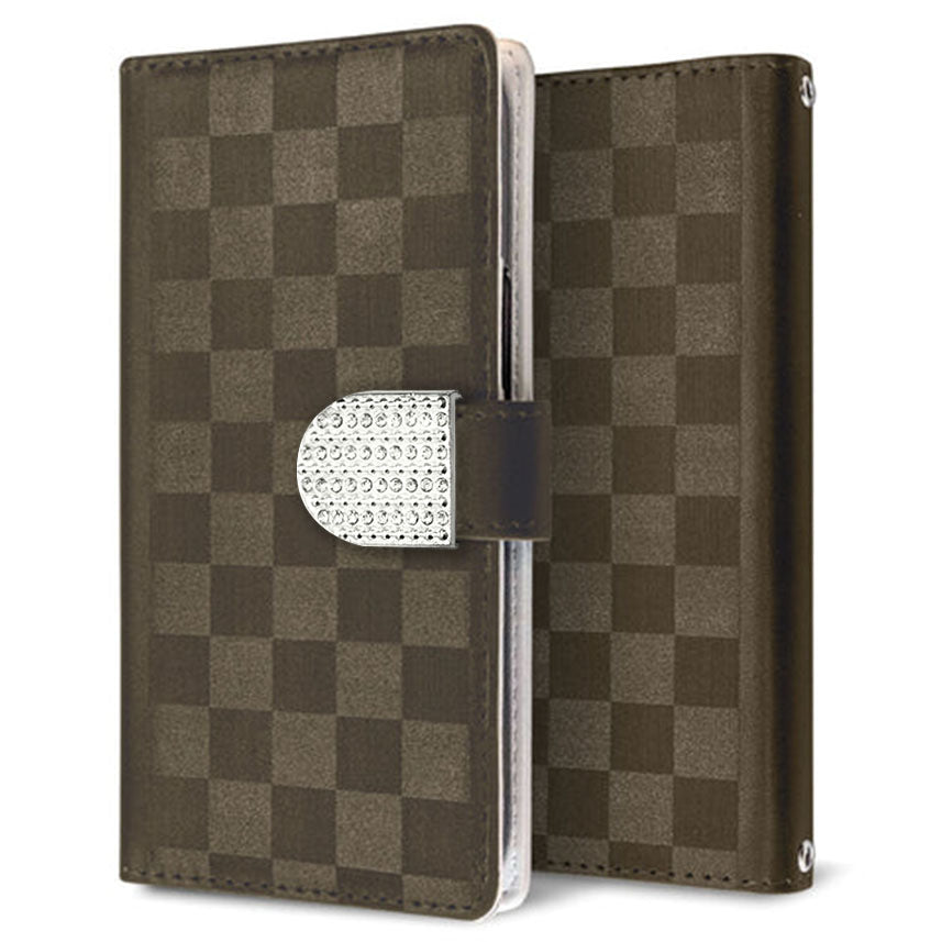 Galaxy S24 SC-51E docomo かくれ市松模様 手帳型ケース 耐衝撃