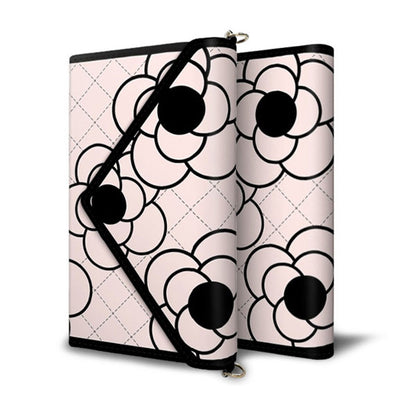 HUAWEI nova lite for Y!mobile 608HW スマホケース 手帳型 三つ折りタイプ レター型 フラワー 耐衝撃