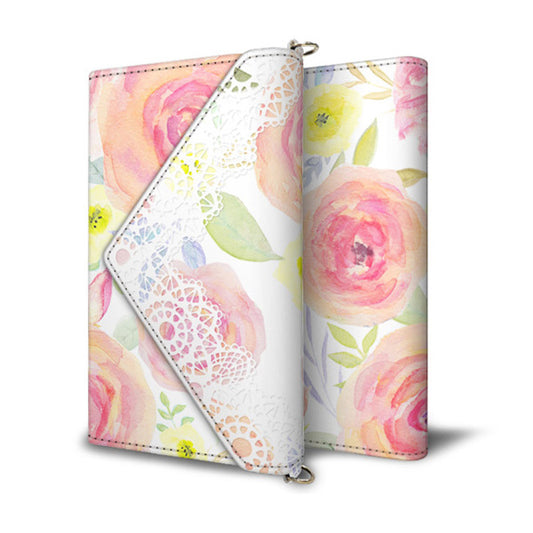 Galaxy S25 SM-S931Z SoftBank スマホケース 手帳型 三つ折りタイプ レター型 フラワー 耐衝撃