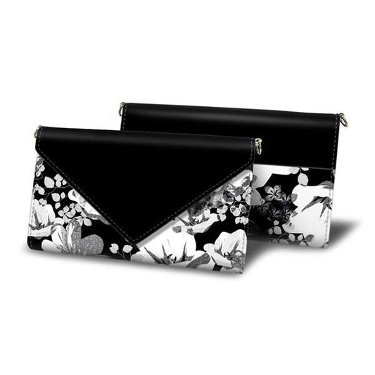 AQUOS sense9 A405SH SoftBank スマホケース 手帳型 三つ折りタイプ レター型 ツートン モノトーンカラー 花柄