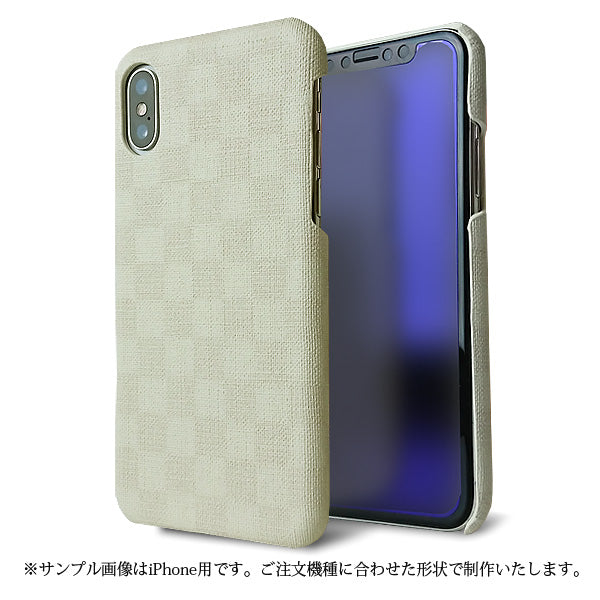 AQUOS sense8 SHG11 au チェックパターンまるっと全貼りハードケース