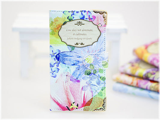 Galaxy S26 SM-S942Z SoftBank フラワーエンブレム 手帳型ケース 耐衝撃