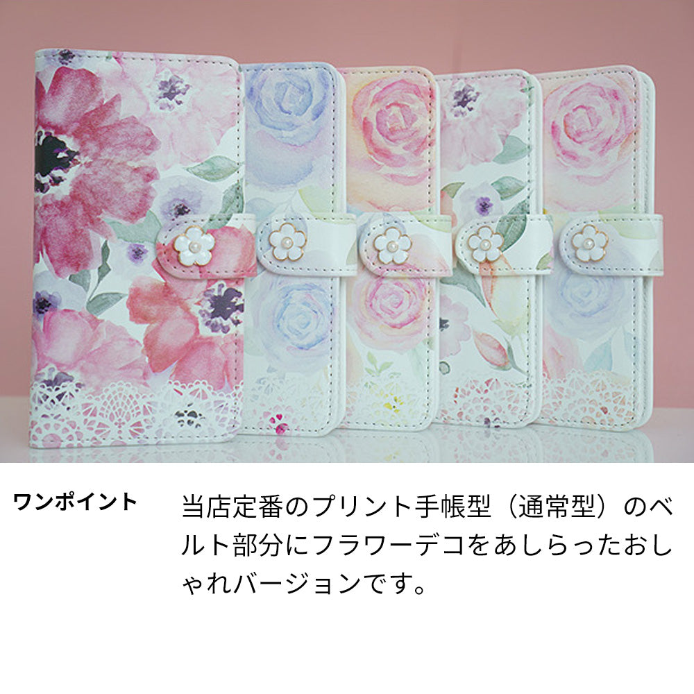 Xiaomi 14T XIG07 au フィレンツェの春デコ プリント手帳型ケース 耐衝撃