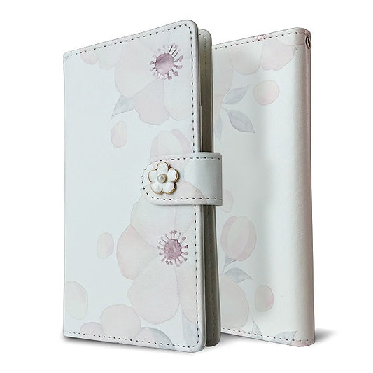 AQUOS sense9 A405SH SoftBank ドゥ・フルール デコ付きバージョン プリント手帳型ケース 耐衝撃