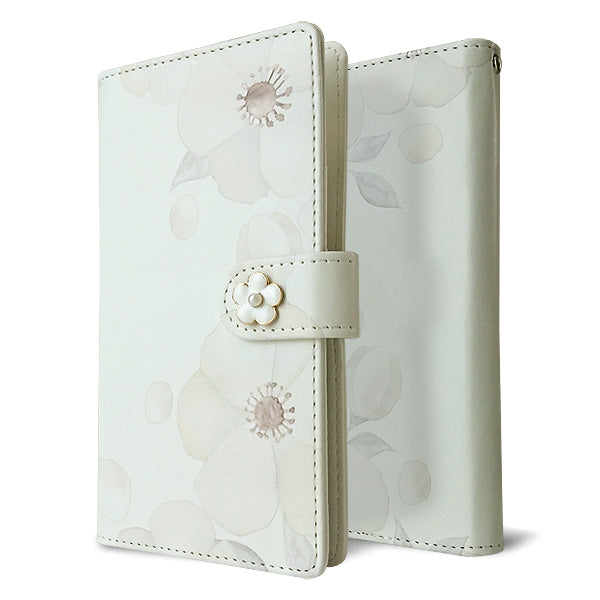 BASIO active2 SHG12 au ドゥ・フルール デコ付きバージョン プリント手帳型ケース 耐衝撃