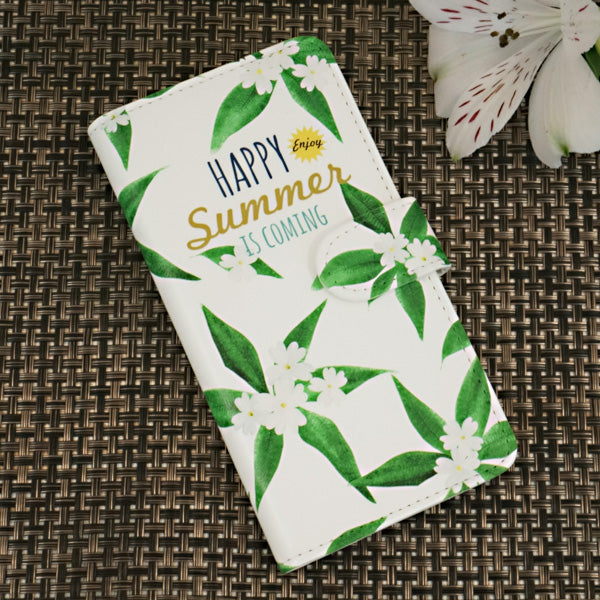 Xiaomi 14T XIG07 au ハッピーサマー プリント手帳型ケース 耐衝撃