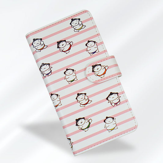 AQUOS wish5 A502SH Y!mobile お相撲さんプリント手帳ケース