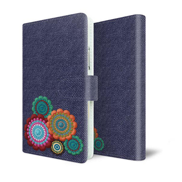 BASIO active SHG09 au プリント手帳型 花柄 手帳型スマホケース