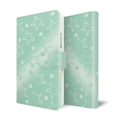 arrows Alpha F-51F docomo スマホケース 手帳型 エンボス風グラデーション UV印刷 耐衝撃