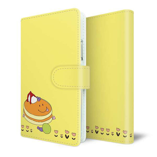 arrows We2 FCG02 au スマホケース 手帳型 スイーツ ニコちゃん スマイル
