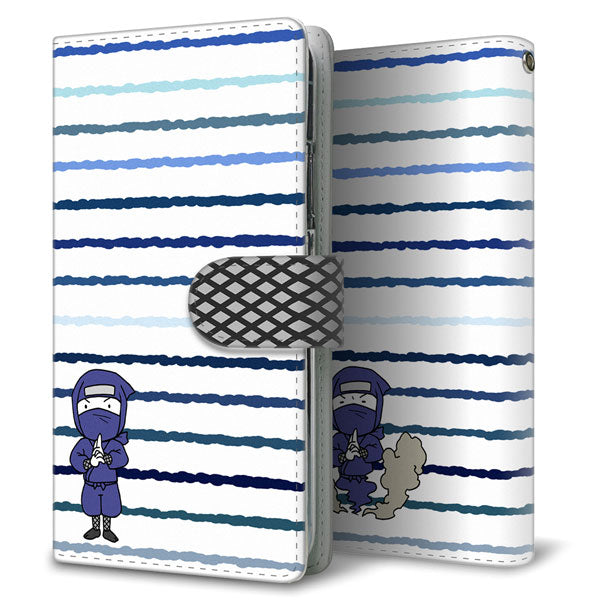 iPhone17 Pro スマホケース 手帳型 ニンジャ 印刷 忍者 ベルト