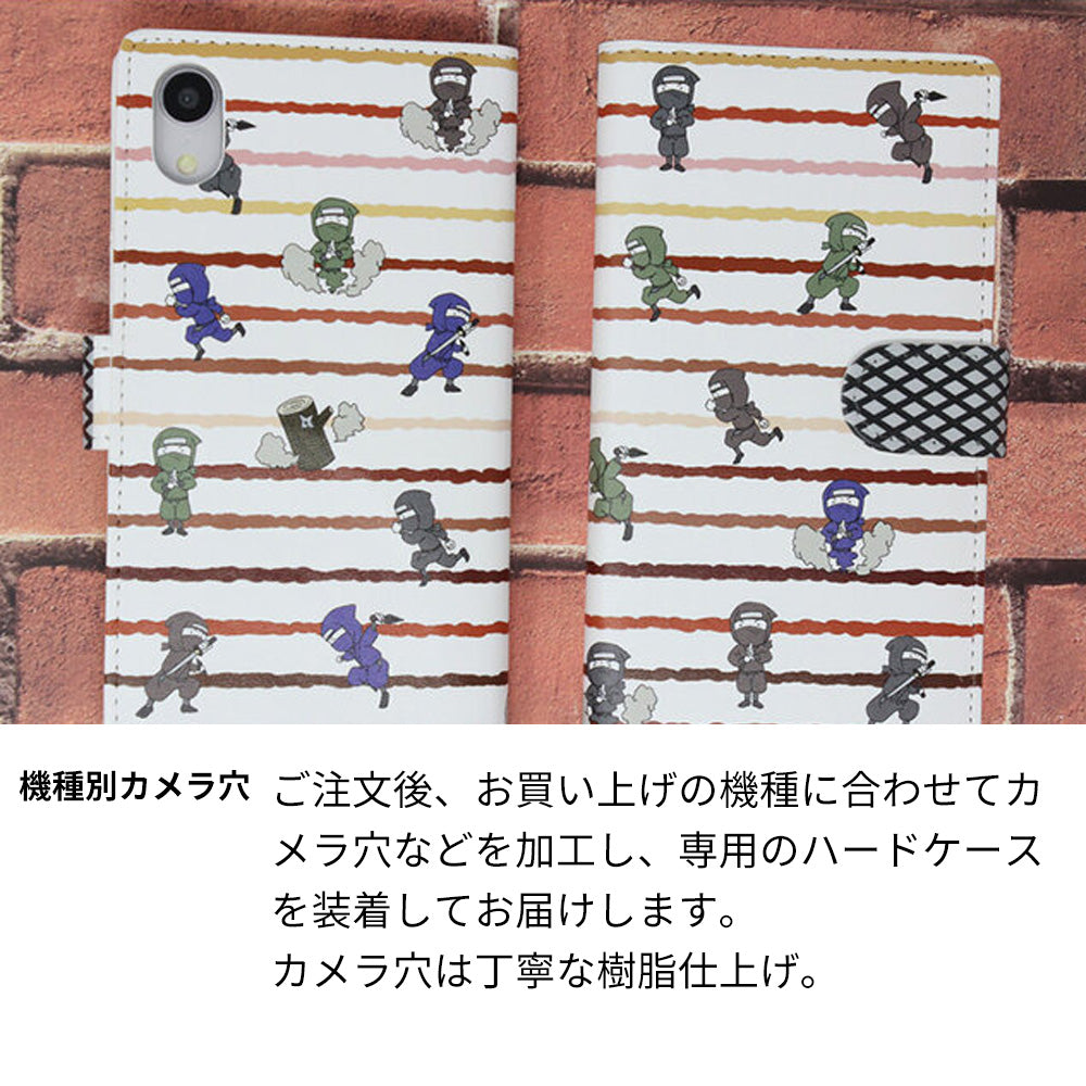 Galaxy S10+ Olympic Games Edition docomo スマホケース 手帳型 ニンジャ ブンシン 印刷 忍者 ベルト