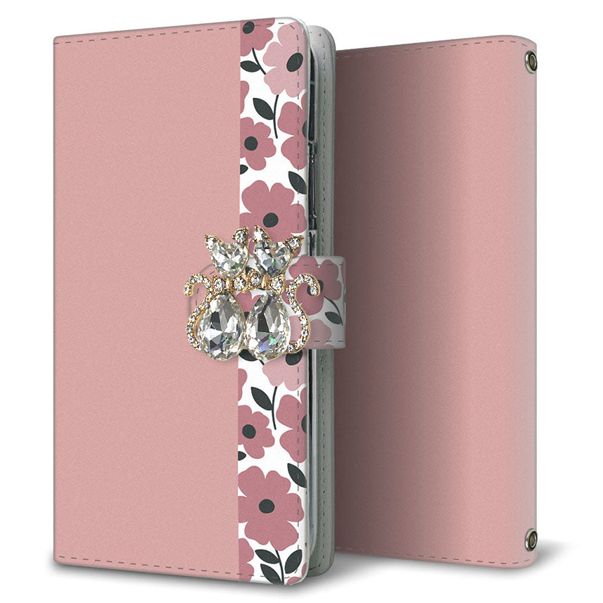 Xperia XZ Premium SO-04J docomo くすみガーデン 大人かわいい プリント手帳型ケース 耐衝撃