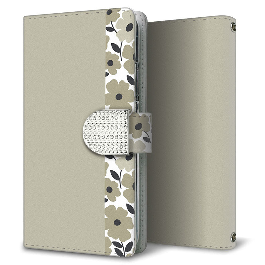 Galaxy S24 Ultra SC-52E docomo くすみガーデン 大人かわいい プリント手帳型ケース 耐衝撃