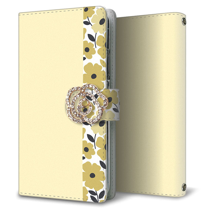 Xperia Z5 Compact SO-02H docomo くすみガーデン 大人かわいい プリント手帳型ケース 耐衝撃