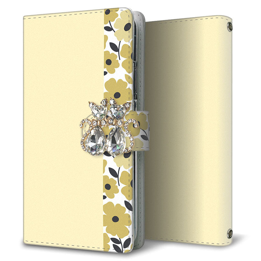 Xperia Z5 Compact SO-02H docomo くすみガーデン 大人かわいい プリント手帳型ケース 耐衝撃