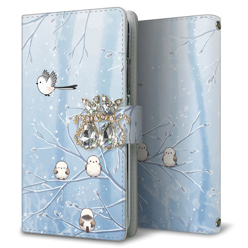 Mi 11 Lite 5G シマエナガとかわいい時間 プリント手帳型ケース 耐衝撃