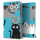 AQUOS wish4 A402SH Y!mobile サイレントキャット プリント手帳型ケース 耐衝撃