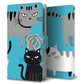 AQUOS wish4 A402SH Y!mobile サイレントキャット プリント手帳型ケース 耐衝撃